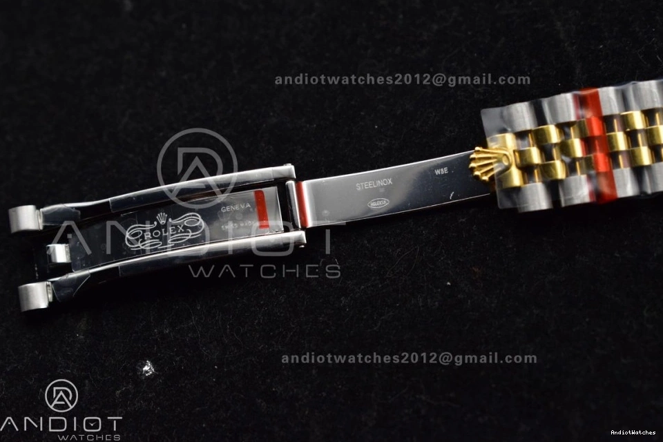 550 White DateJust 316L Roman GSF 31 Lightweight YG 278271 Bracelet Markers Steel President on Ladies Dial 1009